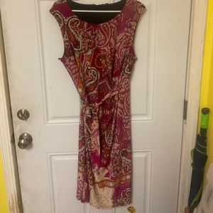 Sleeveless Belted Dress